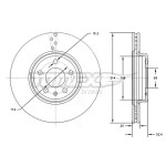 TOMEX Brakes Bremsscheibe